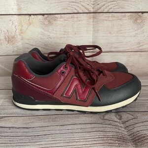 New Balance Shoes 574 Suede Burgundy/Black Youth 6 GC574BB NEW NWOT